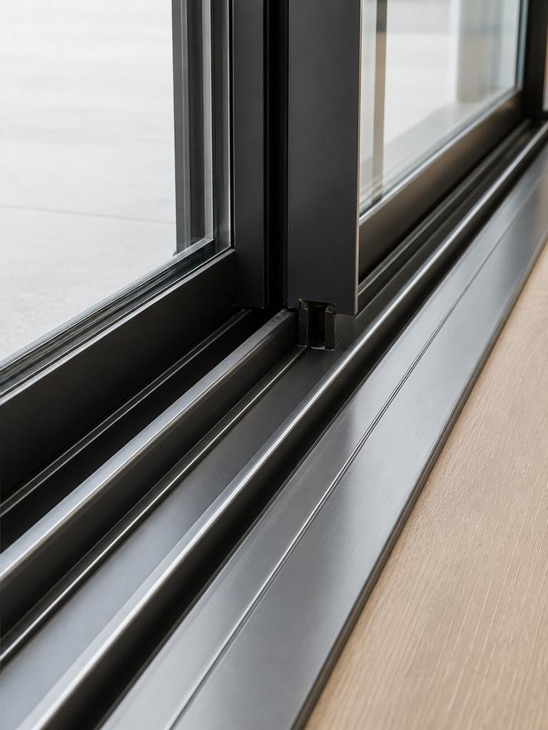 Window tracks after cleaning