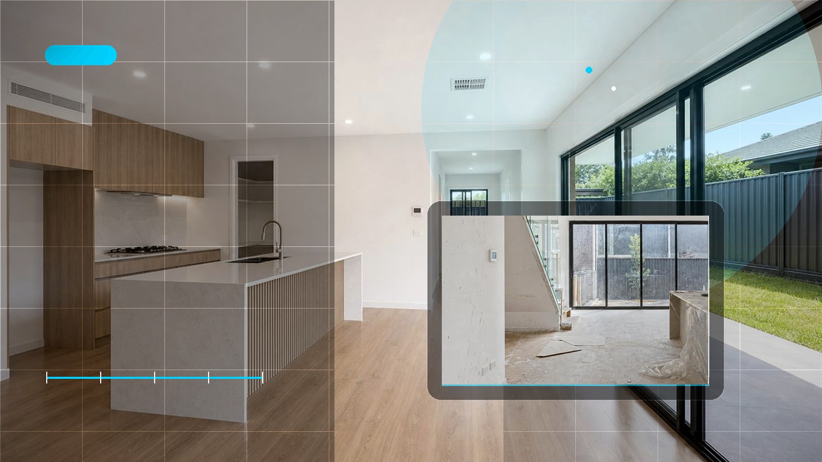 Hyper-realistic construction cleaning hero image for New Build vs Renovation Handover Clean