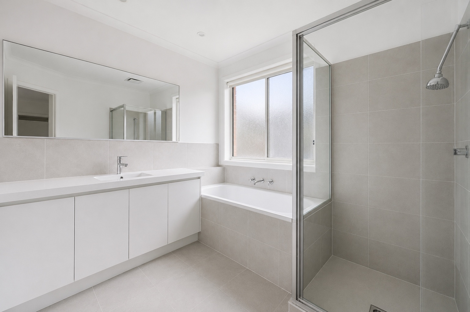 Bathroom after the Burwood home handover clean