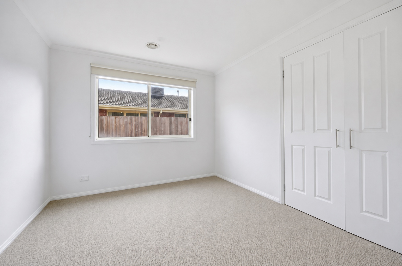 Bedroom after the Burwood home handover clean