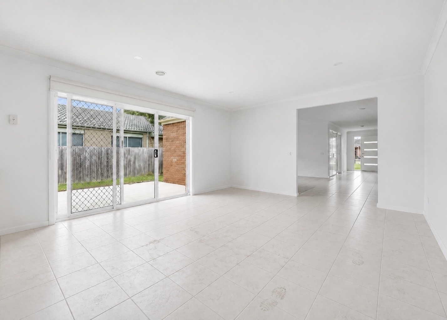 Dining room before the Burwood home handover clean