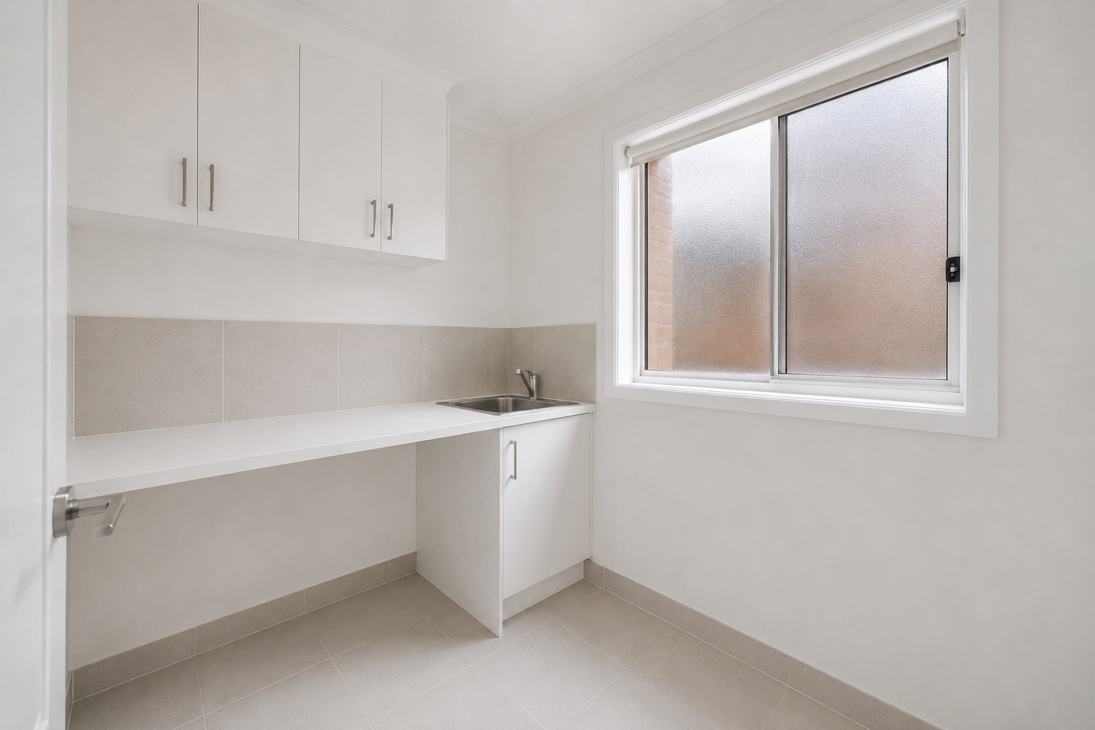 Laundry after the Burwood home handover clean