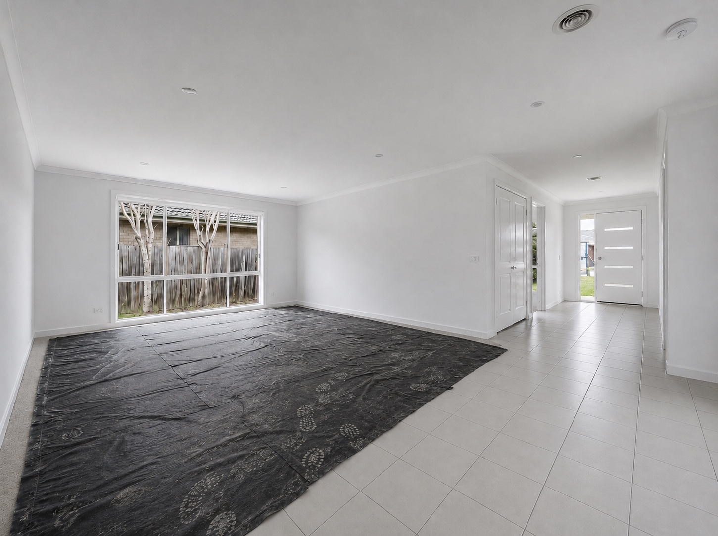 Living room before the Burwood home handover clean