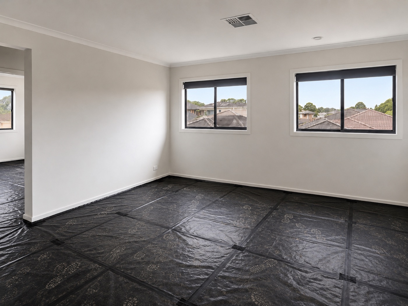 Bedroom before the Parramatta handover clean