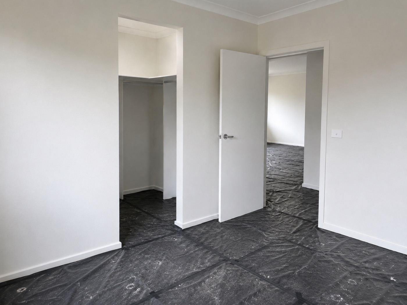Master bedroom before the Parramatta handover clean