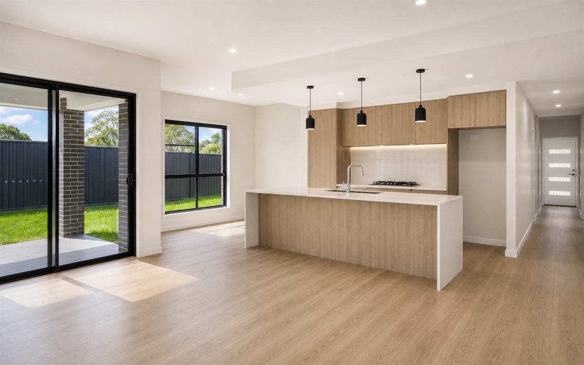 Modern suburban Rouse Hill custom home sparkle clean