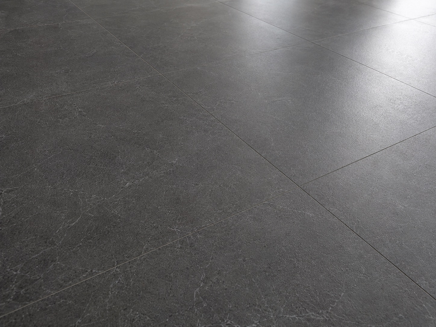 Dark grey tile floor cleaned and detailed for a Sydney new-home handover